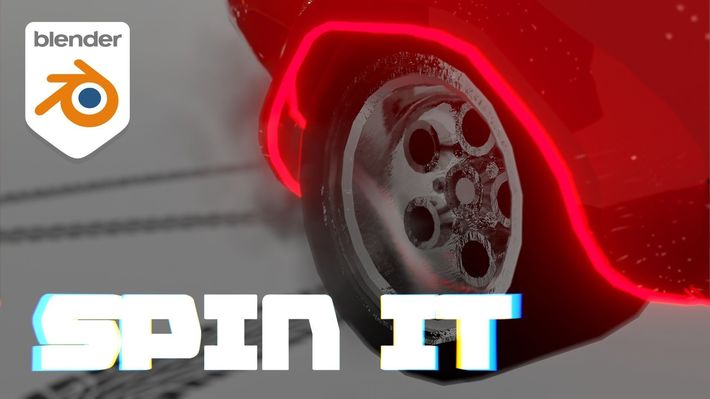 Easily/Procedurally Spin Car Wheels in Blender