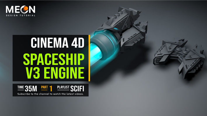 Cinema 4D Tutorial Engine Modeling | Meon VFX | Part 1