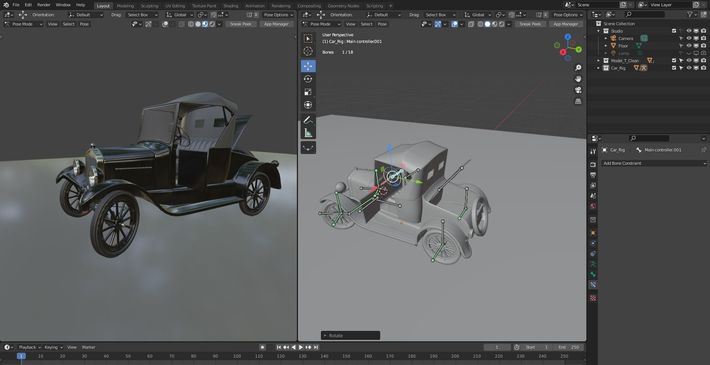 Car Rigging In Blender Basic Rig Car Rigging In Blender Basic Rig