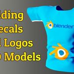 How to add decals and logos to 3D models? Blender Tutorial