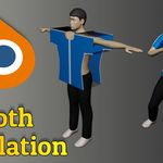 How to make a t-shirt  by using cloth simulation in Blender?