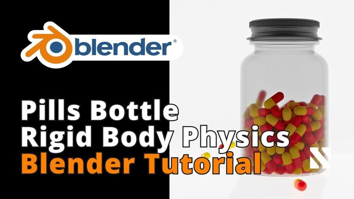 Pills Bottle | Rigid Body Physics | Blender Tutorial