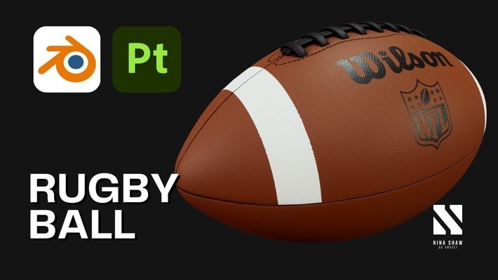 Rugby Ball | Blender/SubstancePainter