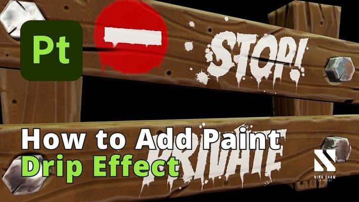 How to Add Paint Drip Effect | Substance Painter Tutorial