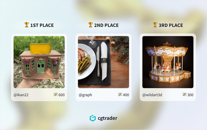 3D Print Christmas Creations Challenge: Meet the Winners! 1