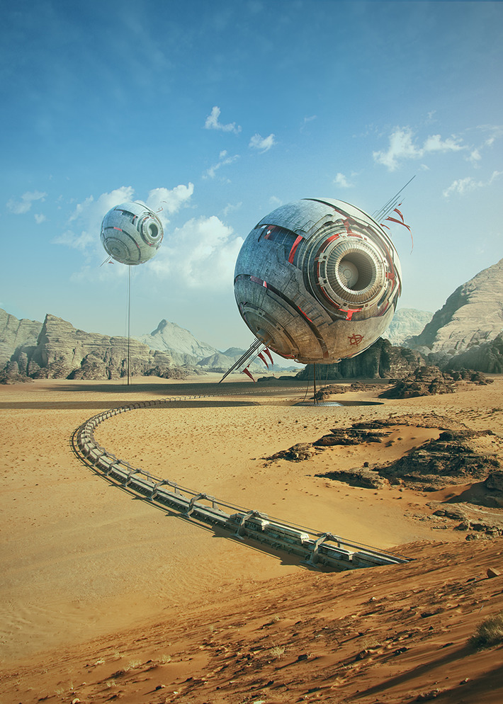 sci fi 3d cgi renderings universe tomas muller cgtrader mindblowing