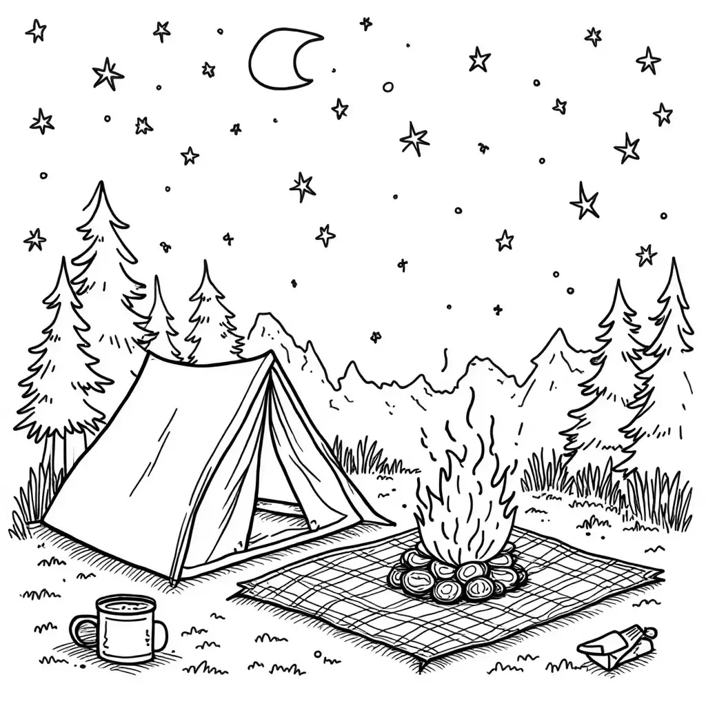 AI Coloring book Generator - Coloring book 1