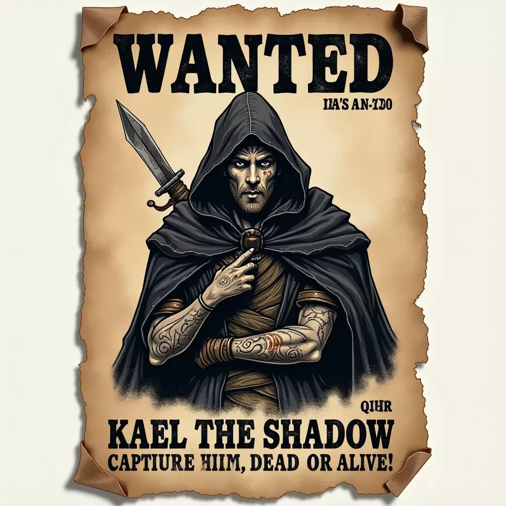 Generador de cartel de se busca de D&D con IA - cartel de se busca de D&D 2