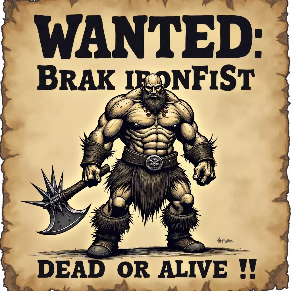 Generador de cartel de se busca de D&D con IA - cartel de se busca de D&D 4