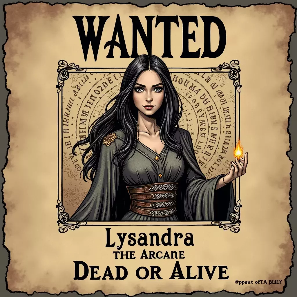 Generador de cartel de se busca de D&D con IA - cartel de se busca de D&D 5