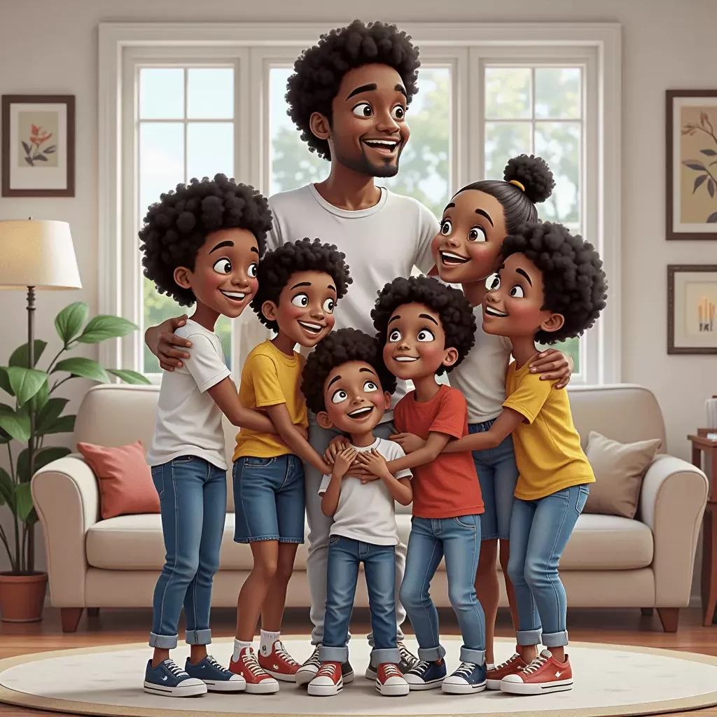 AI Family Portrait Generator - Family 3