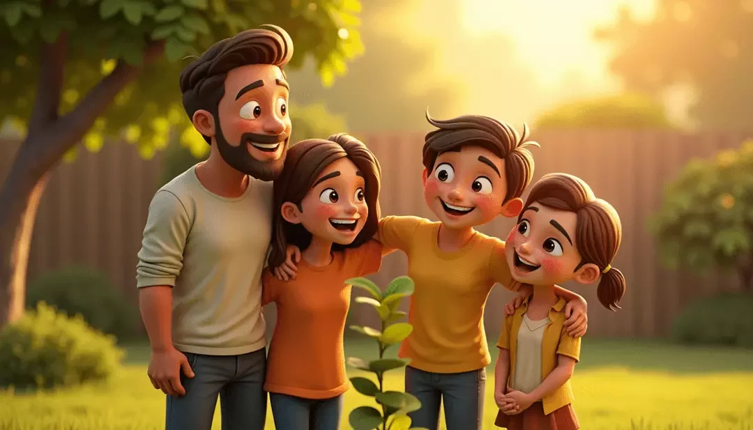 AI Family Portrait Generator - Family 4