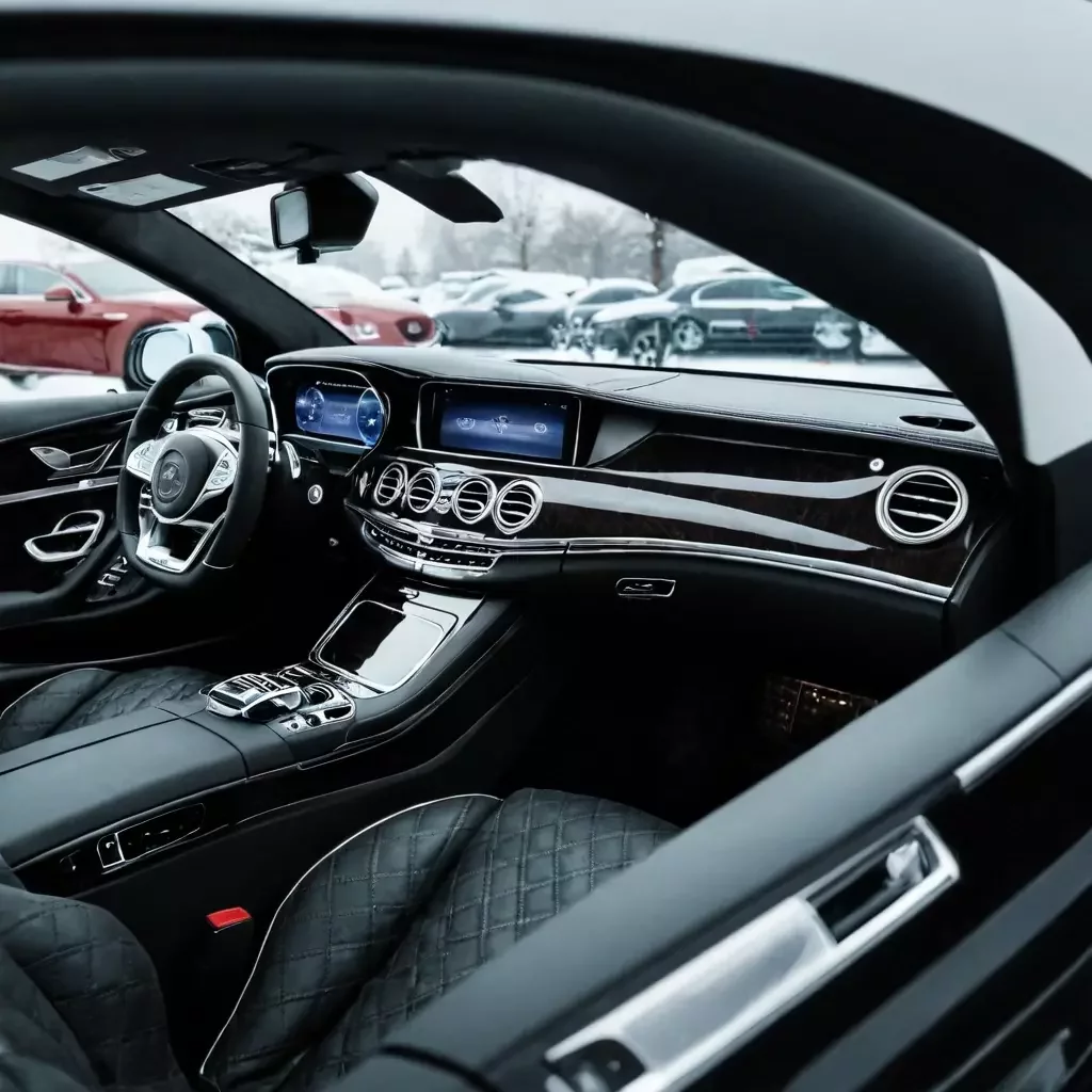 Filtros de IA para imágenes - filtros - interior de coche