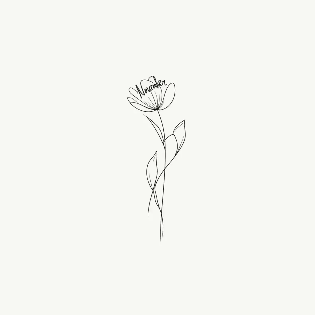 Générateur d'images Tatouage de fleur de naissance par IA gratuit - Tatouage de fleur de naissance 2