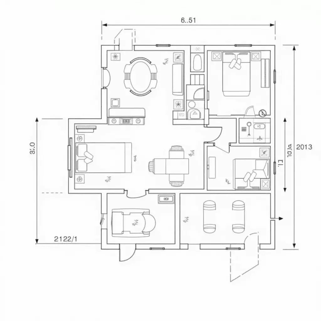 免费AI平面图生成器 - 平面图 3