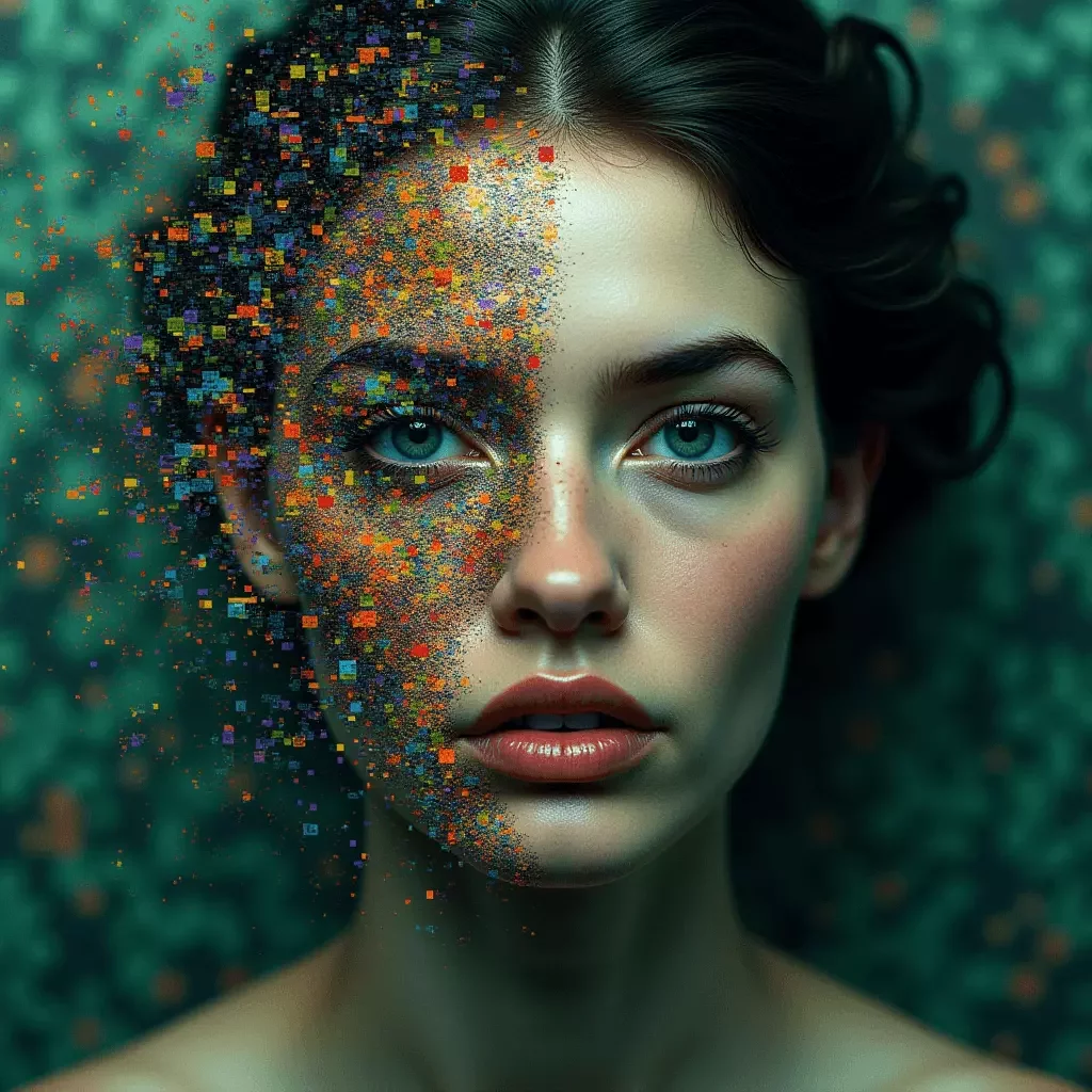 Kostenloser KI-Glitch-Art-Generator - Glitch-Art 2