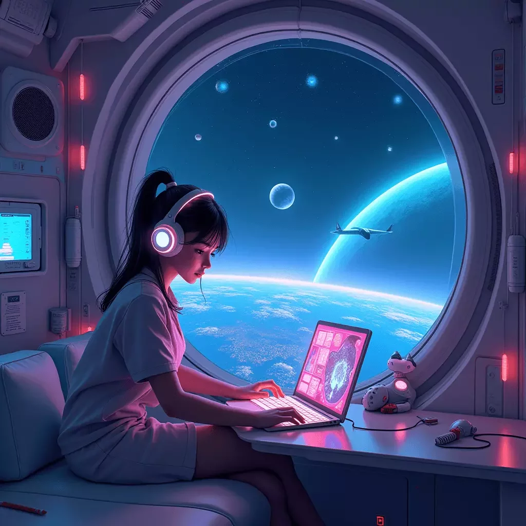 Générateur d'images Lofi girl par IA gratuit - Lofi girl 4