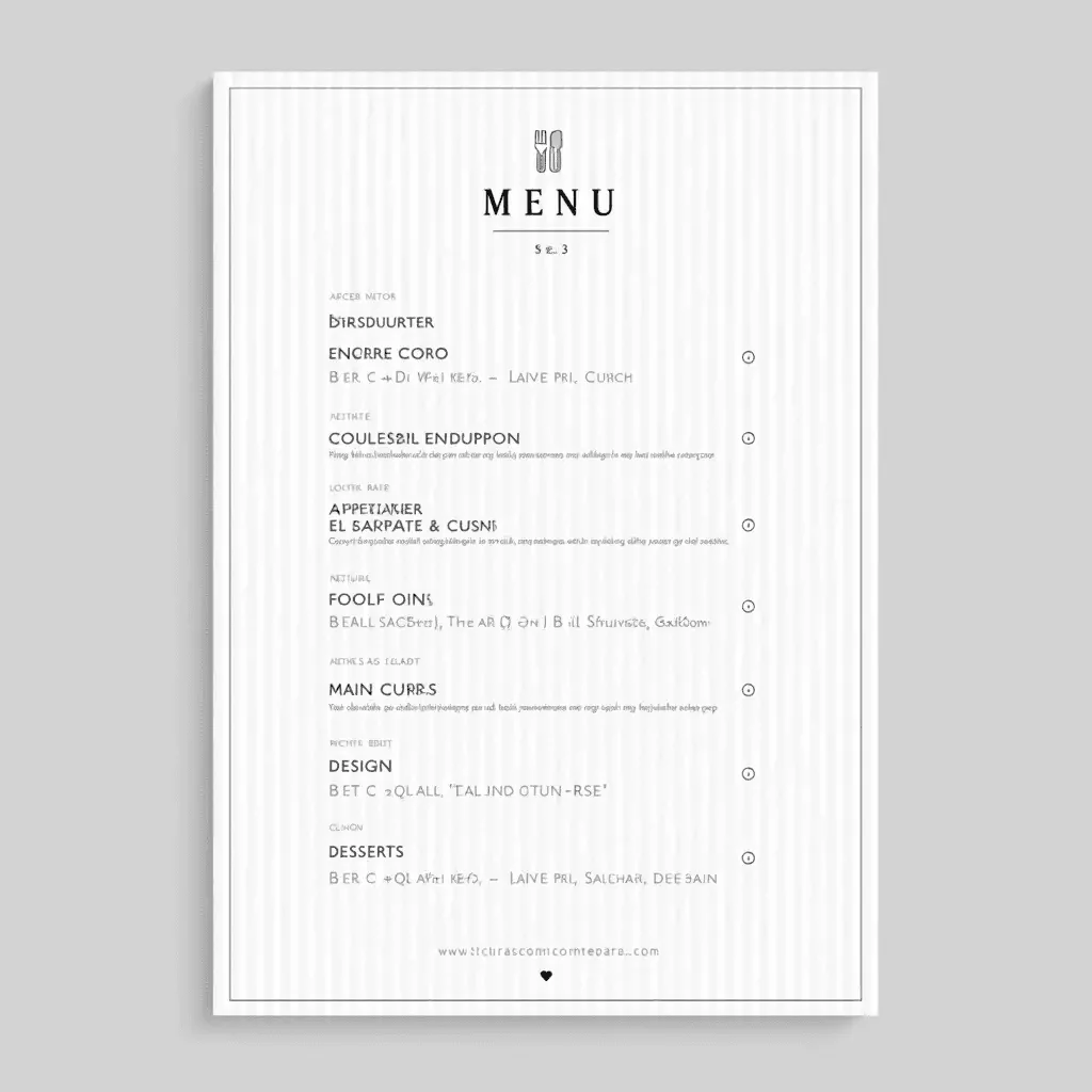 Generador de diseño de menú con IA gratis - diseño de menú 5
