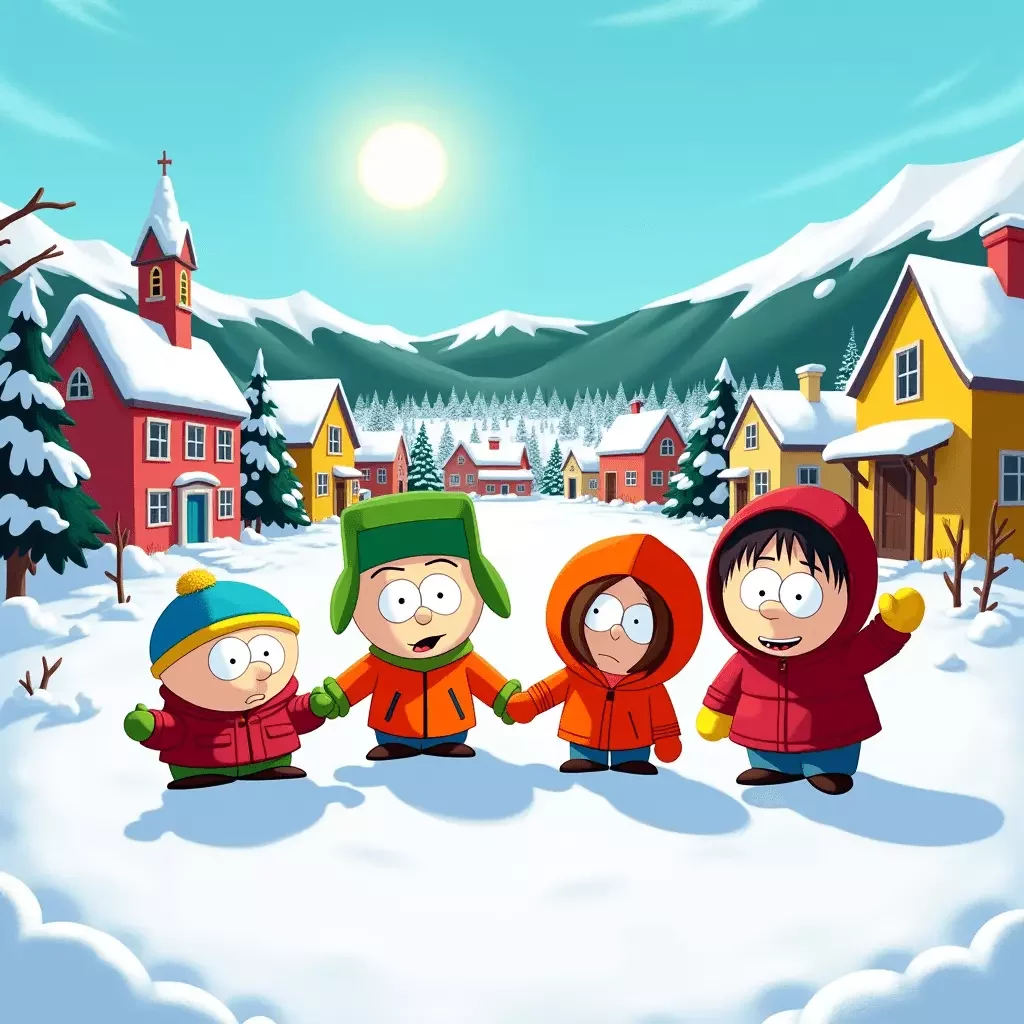 Générateur d'images Art South Park par IA gratuit - Art South Park 2