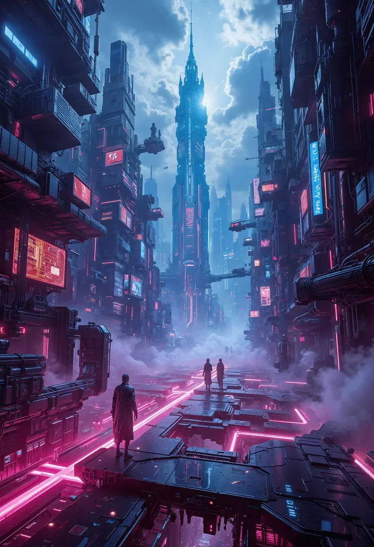KI-futuristische Stadt-Generator - futuristische Stadt 2