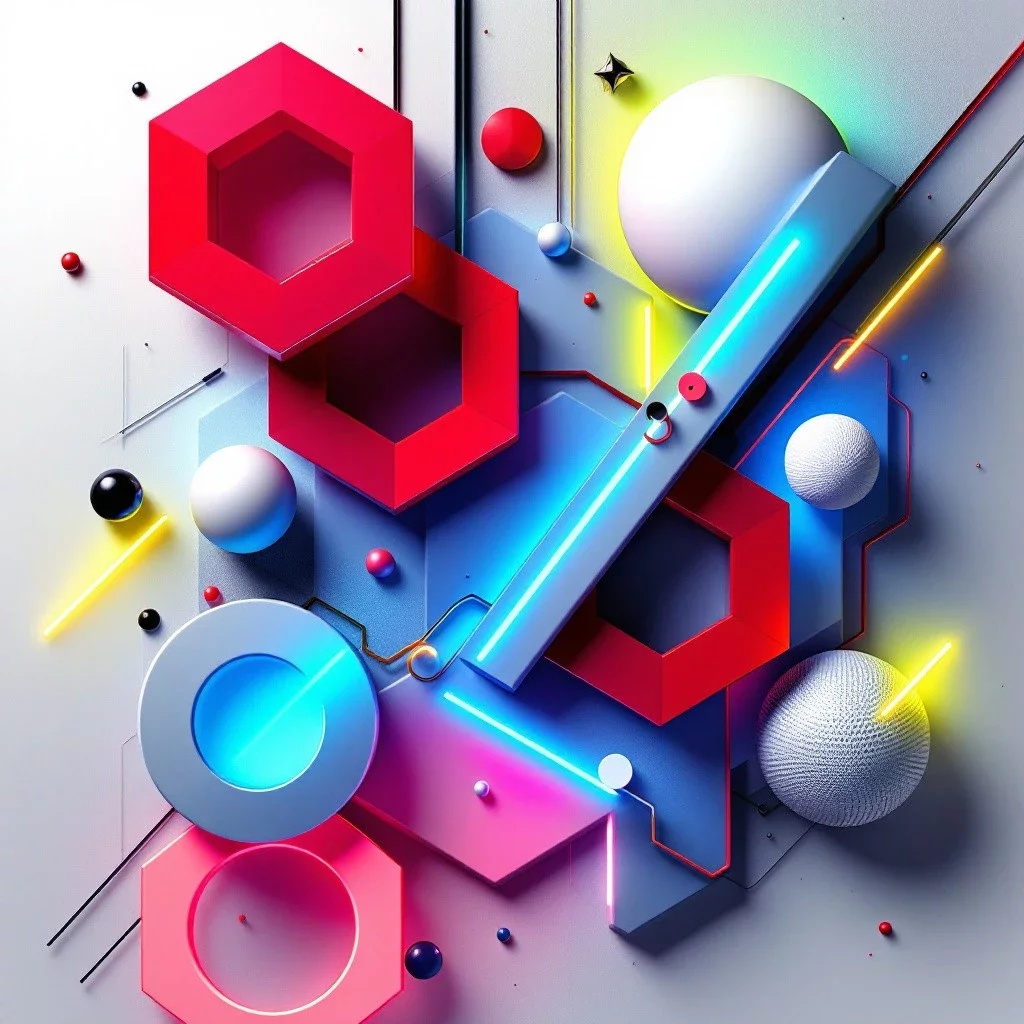 KI-geometrische Kunst-Generator - geometrische Kunst 1