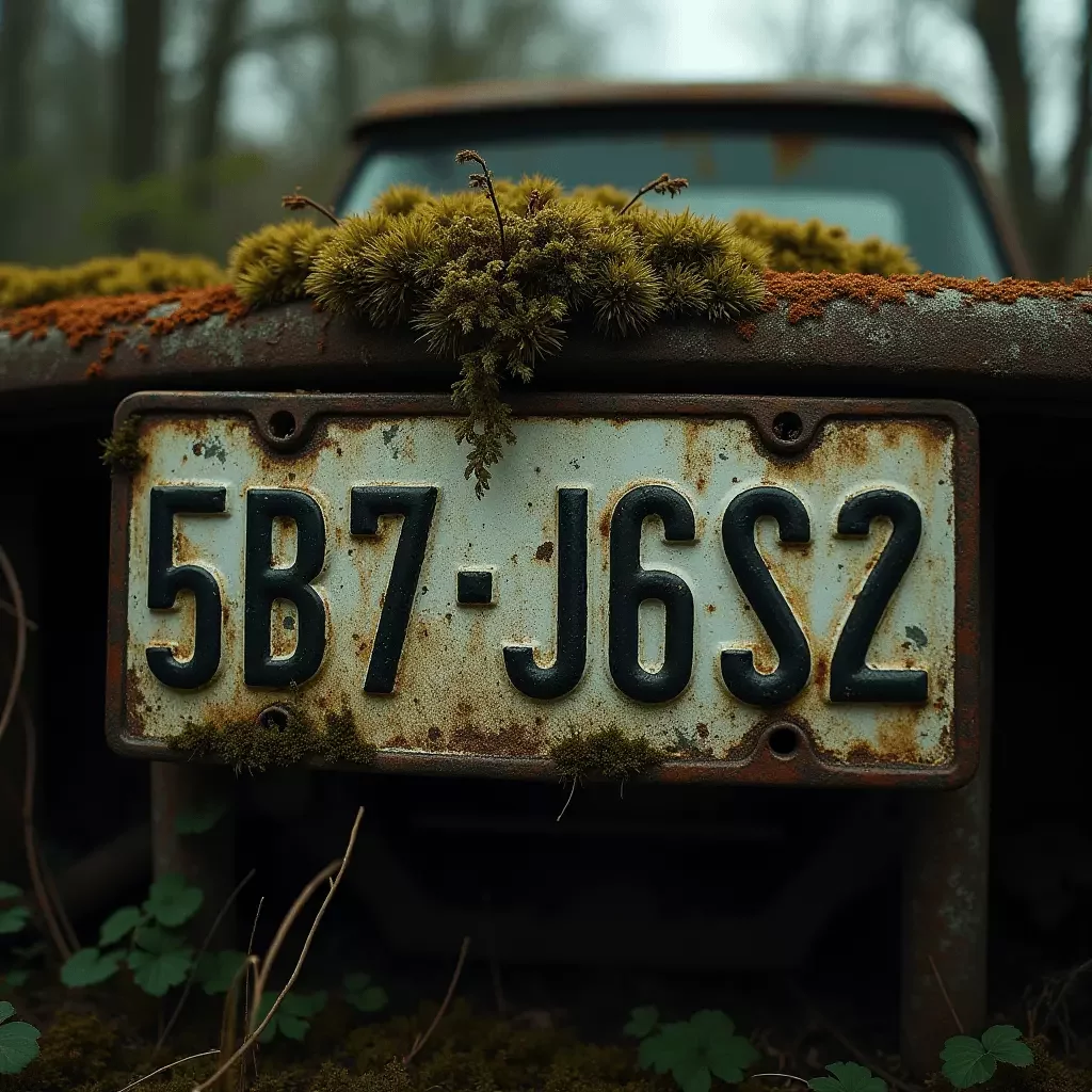 AI License plate Generator - License plate 5