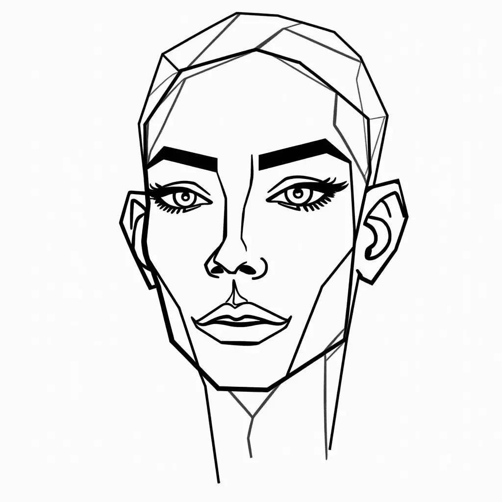 Générateur d'images Portrait au contour par IA - Portrait au contour 5
