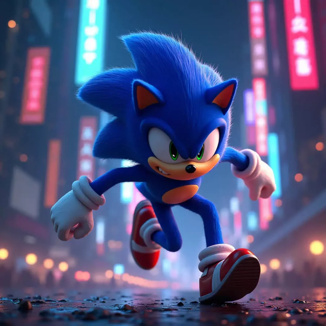 Generador de Sonic the Hedgehog con IA