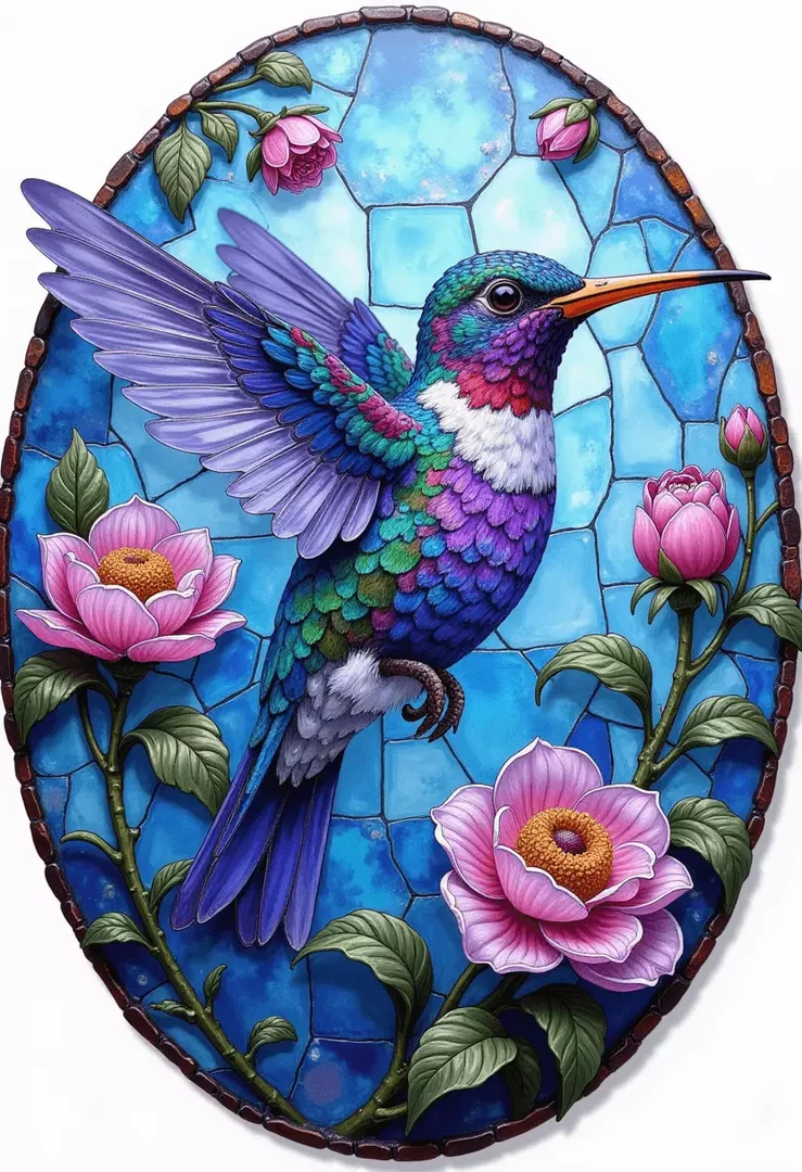 AI Stained Glass Pattern Generator - Stained Glass Pattern 4