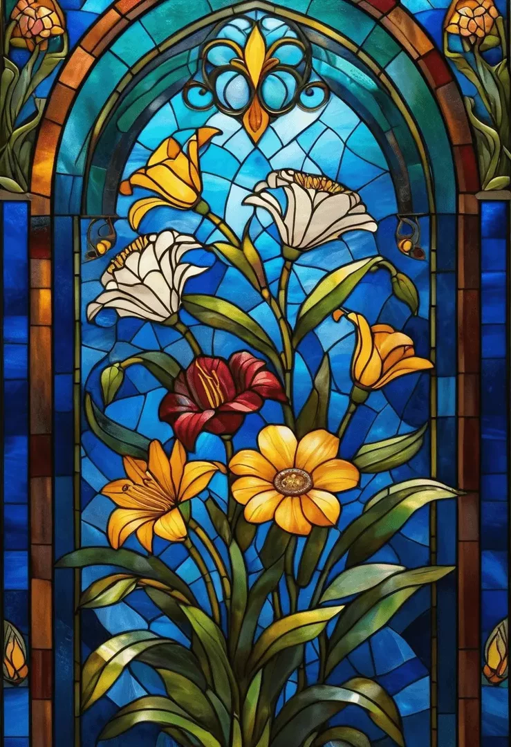 AI Stained Glass Pattern Generator - Stained Glass Pattern 5