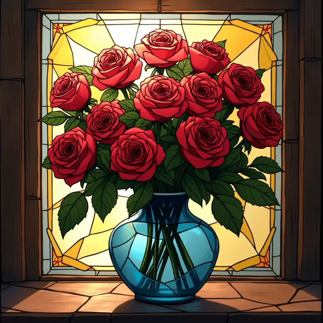 AI Stained Glass Pattern Generator